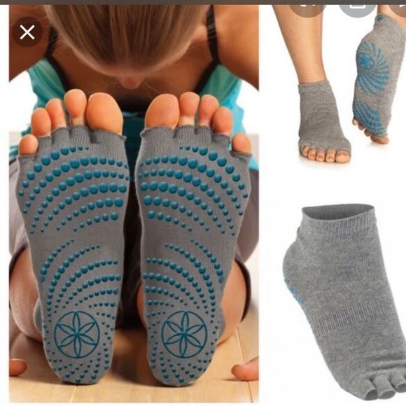 gaiam toeless yoga socks